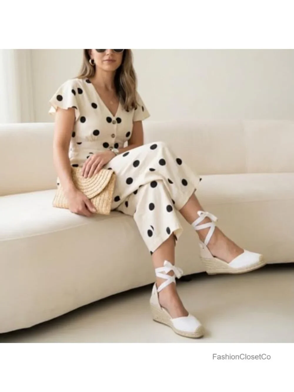 CUSHIONAIRE Bonita Espadrille Wedge Sandals - Lace Up Ankle Wrap Platform Heels